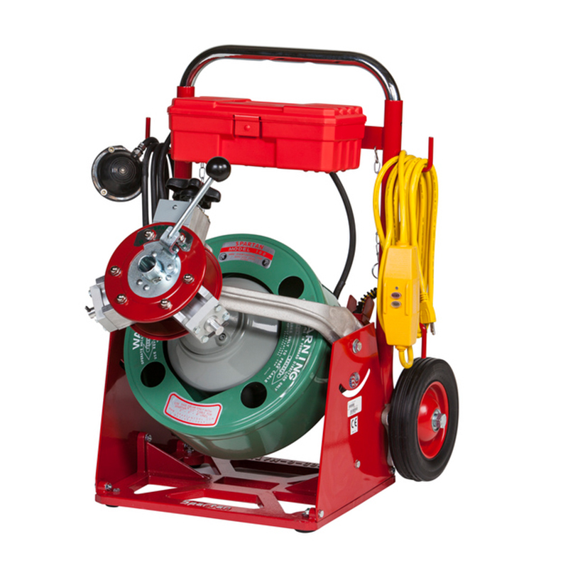 Spartan electro-mechanical drain cleaning machine